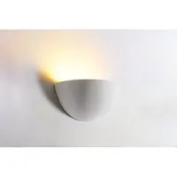 Integral wandlamp Florina decoratief overschilderbaar gips voor 1x lichtbron | E14 | 280x140x280 mm