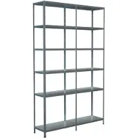 Schulte Legborden zonder bouten, H 2300 x B 1400 x D 350 mm, gegalvaniseerd