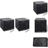vidaXL Watertank - Watertanks - Waterreservoir - Waterreservoirs - Waterreservoirhoezen 2 st 8 ogen 116x100x120 cm