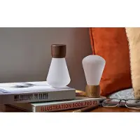 Gingko Mini Pentagon Bureaulamp - LED - Walnoothout