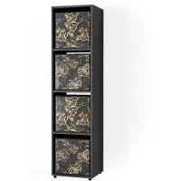 Vicco Ludus Ruimteverdeler – 142.5 x 36.2 cm met 2 vouwboxen opt.1 Zwart