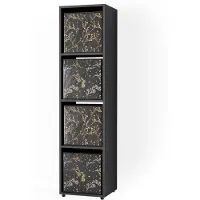 Vicco Ludus Ruimteverdeler – 142.5 x 36.2 cm met 2 vouwboxen opt.2 Zwart