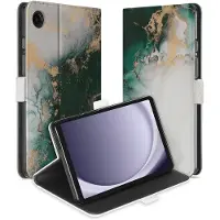 B2Ctelecom Uniek Samsung Galaxy Tab A9 Tablethoesje Marmer Groen Design | B2C Telecom
