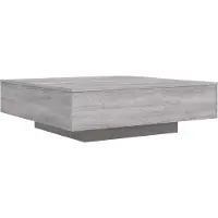 vidaXL Salontafel met LED-verlichting 100x100x31 cm grijs sonoma eiken