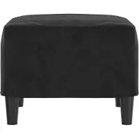 vidaXL Voetenbank 60x50x41 cm fluweel zwart