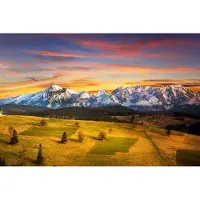 Karo-art Fotobehang Tatragebergte Bij Zonsondergang - Vliesbehang - 208 x 146 cm