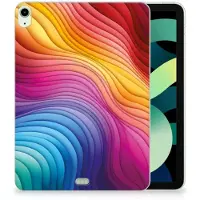 B2Ctelecom Back Cover voor Back Cover voor iPad Air (2020/2022) 10.9 inch Regenboog