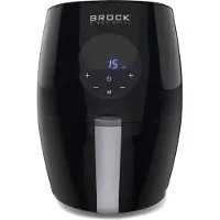 Brock Electronics Digitale Airfryer 3.5 Liter 1200W PFAS Vrij - Heteluchtfriteuse - Zwart - 6 Automatische Programma's