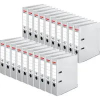 Herlitz maX,file protect Breed Ordner A4 80 mm Wit 2 Ringen 5480710 Kunststof Reliëf Staand