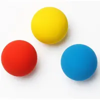DOBENO Zachte bal rood geel blauw tennisbal 24 stuks voordeelverpakking - Binnenspeelgoed