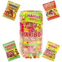 Haribo Happy Heroes mega snoepmix - Happy Cola, Goudberen, Happy Peaches & Happy Cherries - snoepzakjes - 700g