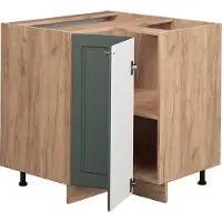 Vicco Fame-Line Hoekkast – 80.5 cm, WB Marmer Groen-Goud Landhuis