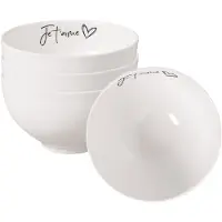 Villeroy & Boch Bols Je t'aime Statement ø 13,8 cm Set van 4