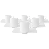 Villeroy & Boch Kaffeetassen mit Untertassen Modern Grace 170 ml Set van 6