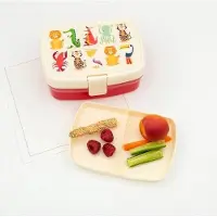 Rex London Lunchbox met tray - dieren - colourful creatures -