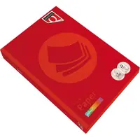Quantore - Kopieerpapier A4 120gr felrood 250vel | Pak a 250 vel | 5 stuks