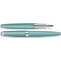 Caran d'Ache Léman Alpine Blue Vulpen geschenkset met inktpot