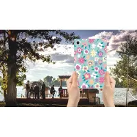 B2Ctelecom Samsung Galaxy Tab A8 2021/2022 Siliconen Hoesje Flower Power