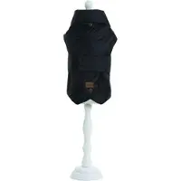 Croci - Hondenjas - Regenjas - Montreal - Kleur: Zwart - Ruglengte: 80 cm