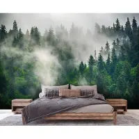 Consalnet Fotobehang - Bos - Mist - Bomen - Vliesbehang - (368 x 254 cm)