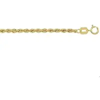 The Jewelry Collection Huiscollectie Collier Geelgoud Koord 2,0 mm 45cm