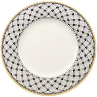 Villeroy & Boch 6x Villeroy & Boch Audun Promenade, Bord, Geel, Grijs