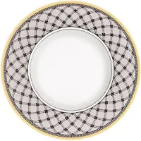 Villeroy & Boch 6x Villeroy & Boch Audun Promenade, Bord, Geel, Grijs