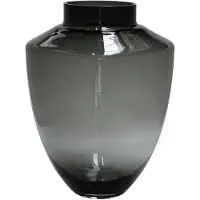 Vase the World Vaas Tugela M | Grijs - Grey | Mondgeblazen Glas | Ø28 x H36 cm
