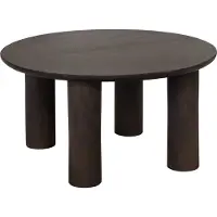 Giga Meubel Salontafel Misao Donkerbruin Ø75cm
