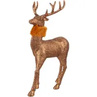 Cosy@home Hert Glitter Koper 22x6xh28cm Kunststof