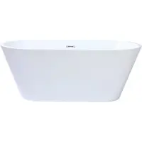 Vente-unique Vrijstaande design badkuip - 150 x 70 x 58 cm - Wit - TWIGGY