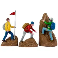 Lemax Rock Climbers 15x5x23 cm 3st Kersthuisje