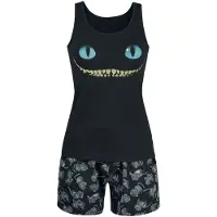 Alice im Wunderland - Disney Pyjama - Cheshire Cat - Smile - S tot 5XL - voor Vrouwen - zwart - Maat M