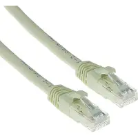 ACT CAT6A UTP-kabel, 1 meter, Cat6a, U/UTP (UTP), RJ-45 connector aan beide uiteinden, kleur: ivoor