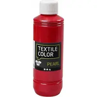 Packlinq Textielkleur, parelmoer, rood, 250 ml/ 1 fles