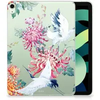B2Ctelecom Back Cover voor iPad Air (2020/2022) 10.9 inch Back Case Bird Flowers