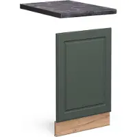 Vicco Frontpaneel Fame-Line Groen-Goud Landhuis 45 cm , WB Antraciet, Model 46506