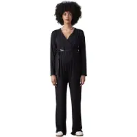 Envie de Fraise Wijde zwangerschaps- en borstvoedingsjumpsuit met omkeerbare tailleband ENVIE DE FRAISE zwart