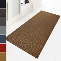 Floordirekt Vuilvangmat Hong Kong - Veelzijdig Inzetbaar - Antislip - Natuur - 100 x 450 cm - Stevig & Onderhoudsvriendelijk voor Binnen & Entree