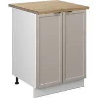 Vicco Fame-Line Keukenonderkast – 60 cm, WB Eik GrijsBeige
