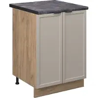 Vicco Fame-Line Keukenonderkast – 60 cm, WB Antraciet GrijsBeige