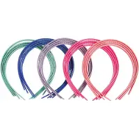 Packlinq Haarbanden, B: 8 mm, diverse kleuren, 20 stuk/ 1 doos