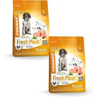 Fokker 2x13 kg premium + fresh meat hondenvoer