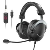 Fifine H9 - RGB Over-Ear Active Noise Canceling Headset - Voor Gaming - Streaming - Podcast - Met microfoon - geschikt voor PS5/PS4 - PC