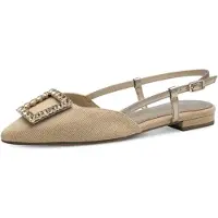 Tamaris Ballerina met riempjes cappuccino