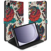 B2Ctelecom Uniek Samsung Galaxy Tab A9 Tablethoesje Old Skool Design | B2C Telecom