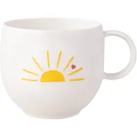Villeroy & Boch 6x Villeroy & Boch Mok Hallo Zonneschijn Met Liefde, Kopje, Geel