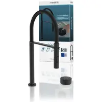 Schutte AQUADOT Digitale keukenkraan met smart control | Mat Zwart/Zwart | Met soft-touch slang – 99566