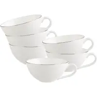 Villeroy & Boch Teetassen Anmut Platinum No.1 140 ml Set van 6