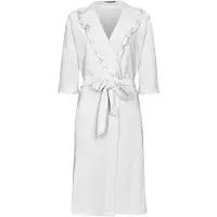 Pastunette Badjas Premium - Ruffle - Wit - Badstof - Maat S